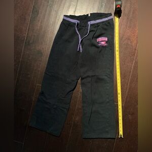 Puma Black Joggers with Purple Details